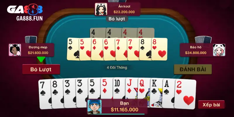 Hướng dẫn cách chơi liêng online GA888