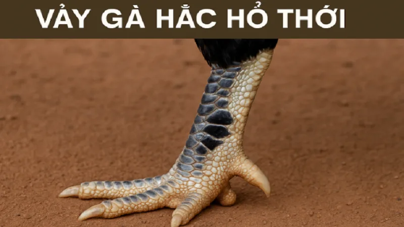 Gà Hắc Hổ Thới có phần vảy chân đặc biệt